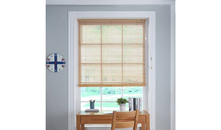 Little Black Book Basswood Natural 25mm Venetian Blind-110cm