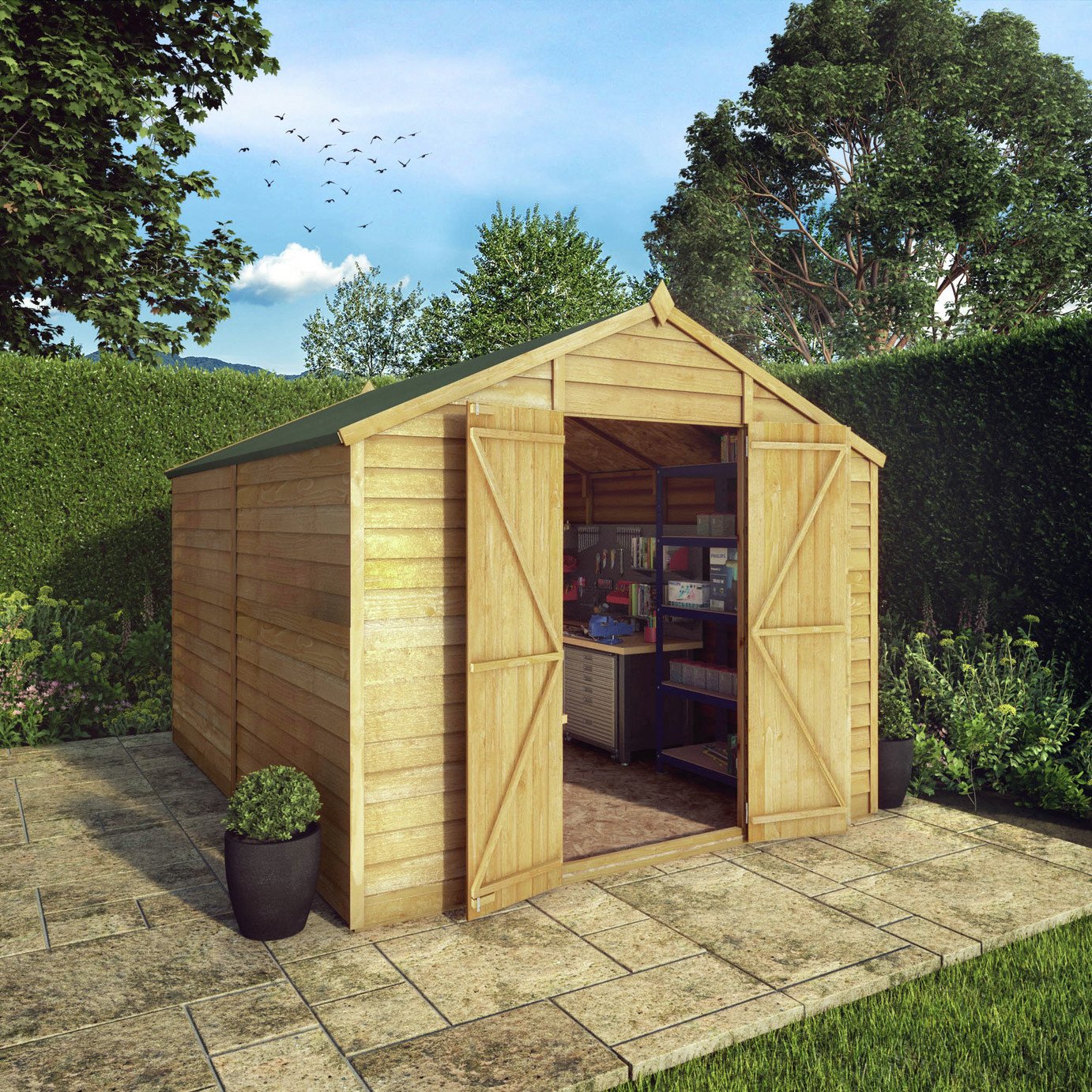 Mercia Wooden 10 x 8ft Overlap Windowless Shed Review