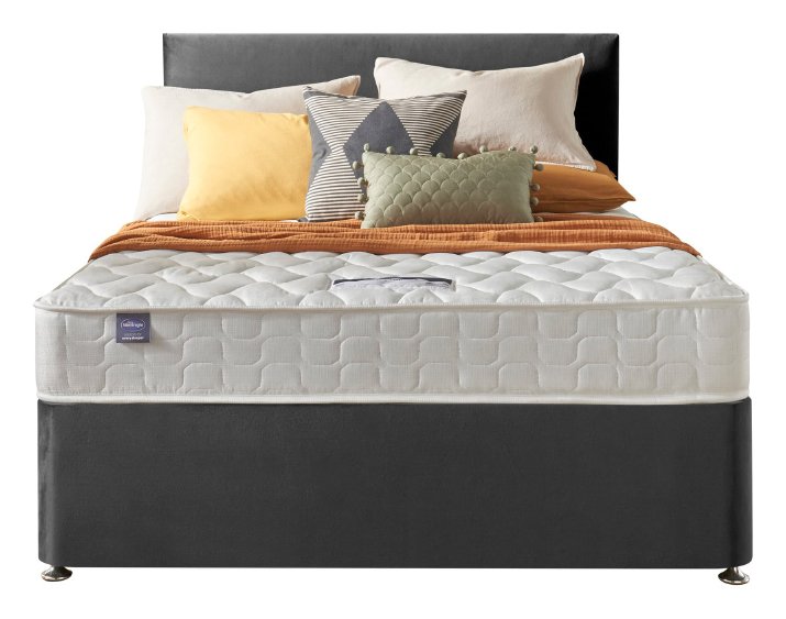 Silentnight Travis Microquilt 2 Drw Charcoal Divan -S Double Review