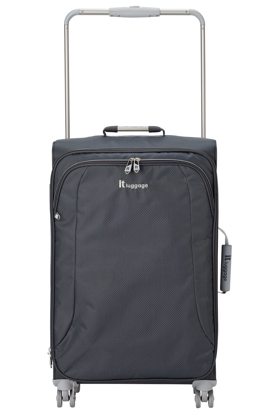 IT Luggage World's Lightest 8 Wheel Medium Case - Charcoal