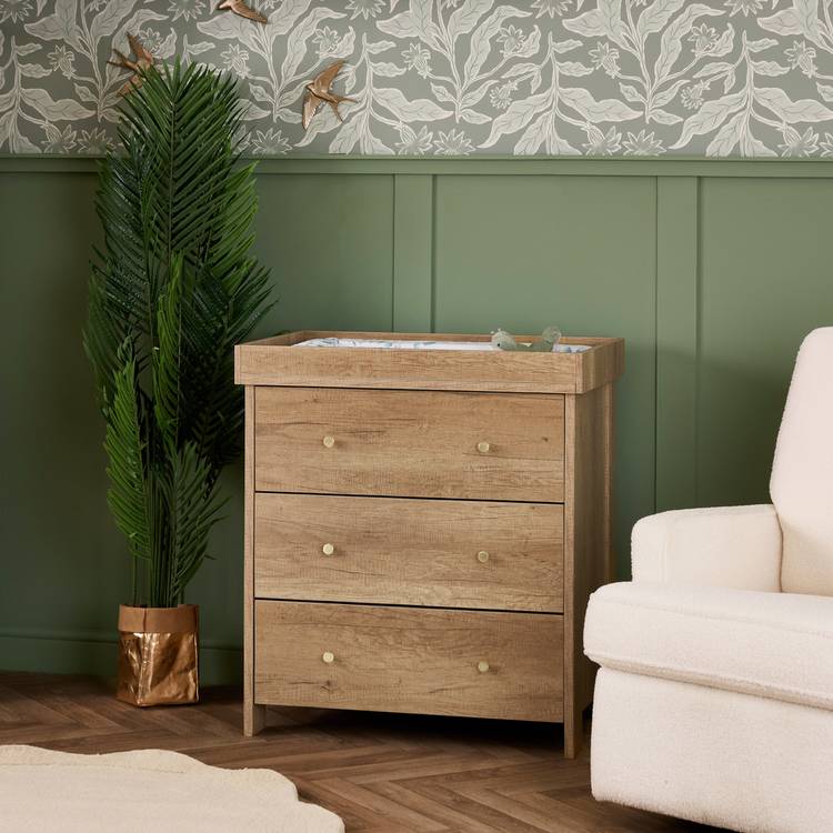 OBaby Nika Changing Unit - Oak 0