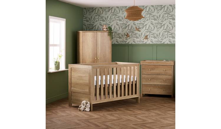 Obaby Nika Nursery 3 Piece Furniture Set - Oak