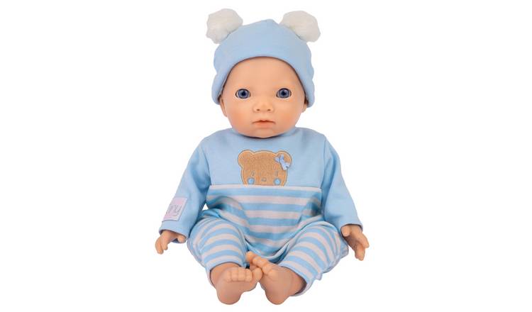 My First Tiny Treasures 14 Inch Blue Teddy Baby Doll 