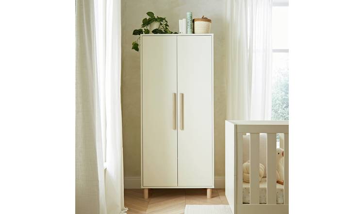 Cuddleco Harper Nursery 2 Door Wardrobe - Cream