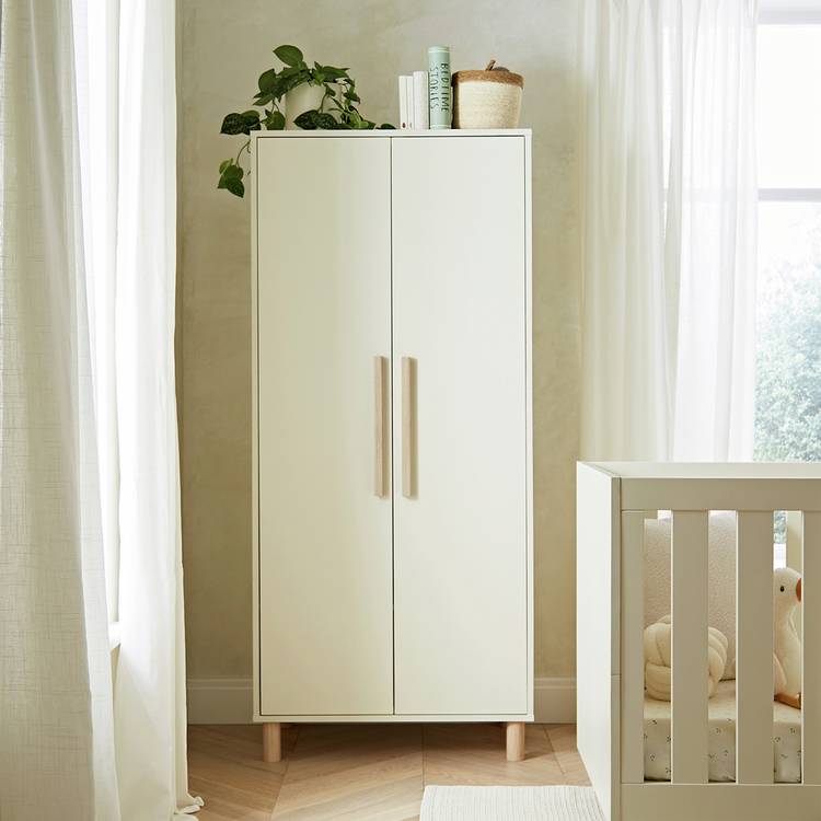 Cuddleco Harper Nursery 2 Door Wardrobe - Cream 0