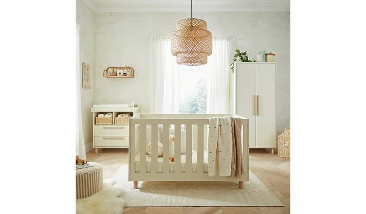 Cuddleco Harper 3 Piece Nursery Furniture Set - Cream