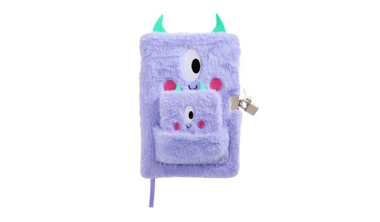 Home Bold Fluffy A5 64 Page Novelty Notebook With Lock & Key