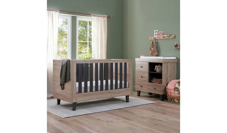 Tutti Bambini Como Nursery 2 Piece Furniture Set -Oak Grey