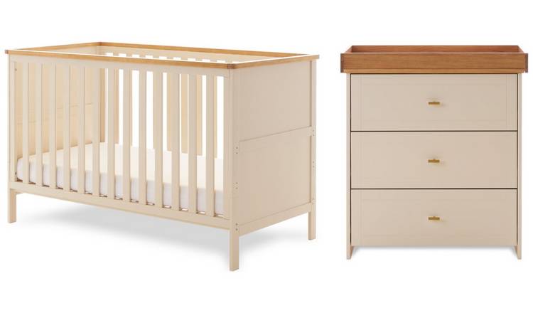 Obaby Evie Nursery 2 Piece Furniture Set - Off White