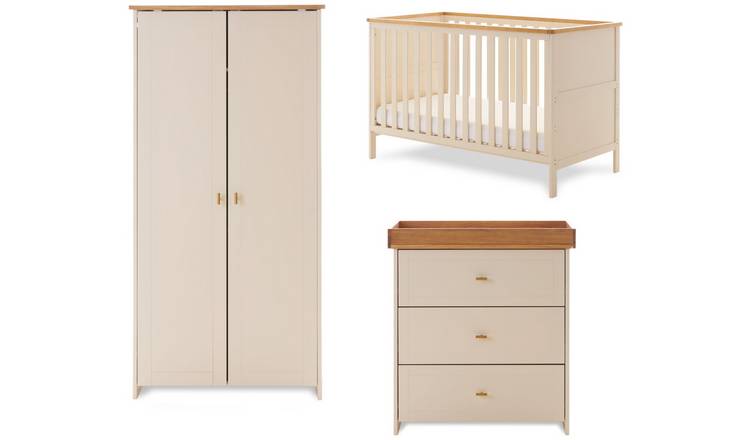 Obaby Evie Nursery 3 Piece Furniture Set - Off White