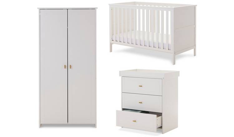 Obaby Evie Nursery 3 Piece Furniture Set - White