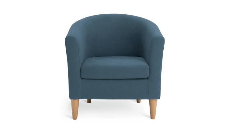 Argos Home Tub Fabric Chair - Navy
