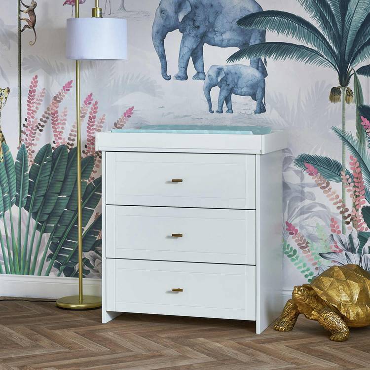 Obaby Evie Nursery 2 Piece Furniture Set - White 0