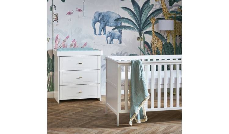 Obaby Evie Mini Cot - White