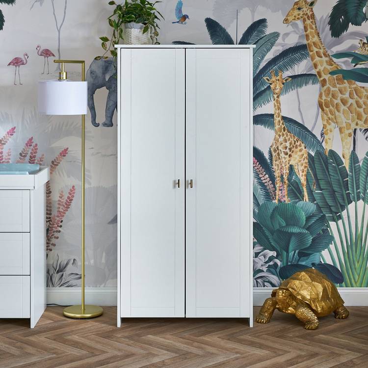 Obaby Evie Double Wardrobe - White 0