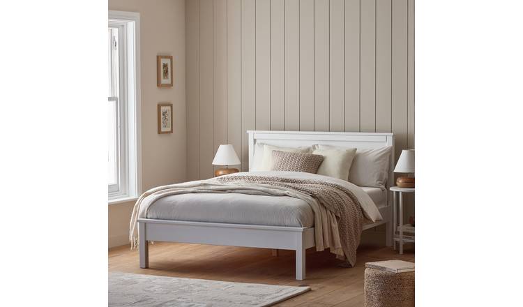 Habitat Brooklyn Kingsize Wooden Bed Frame - White