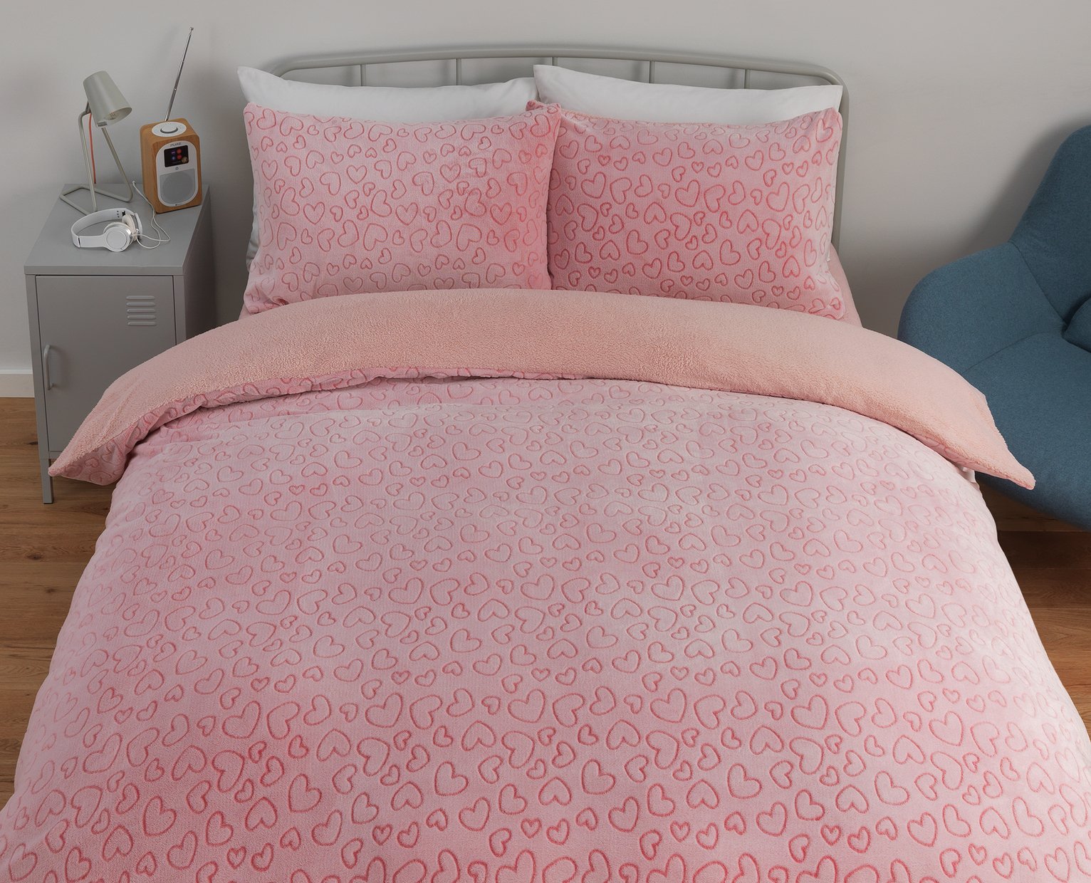 Argos Home Heart Fleece Bedding Set Review