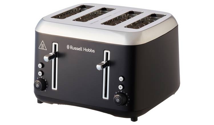 Russell Hobbs Addison Matte Black 4 Slice Toaster 27740