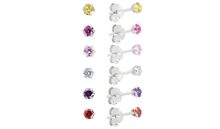 Argos hot sale sapphire earrings