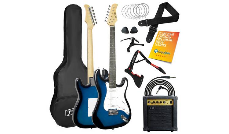 3rd Avenue Full Size 4/4 Electric Guitar Bundle - Blueburst