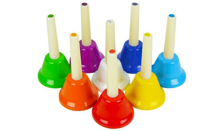 A-Star Coloured Hand Bells Set of 8