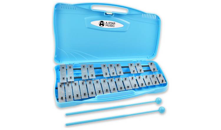 A-Star 25 Note Chromatic Glockenspiel - Blue