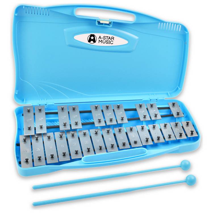 A-Star 25 Note Chromatic Glockenspiel - Blue 0