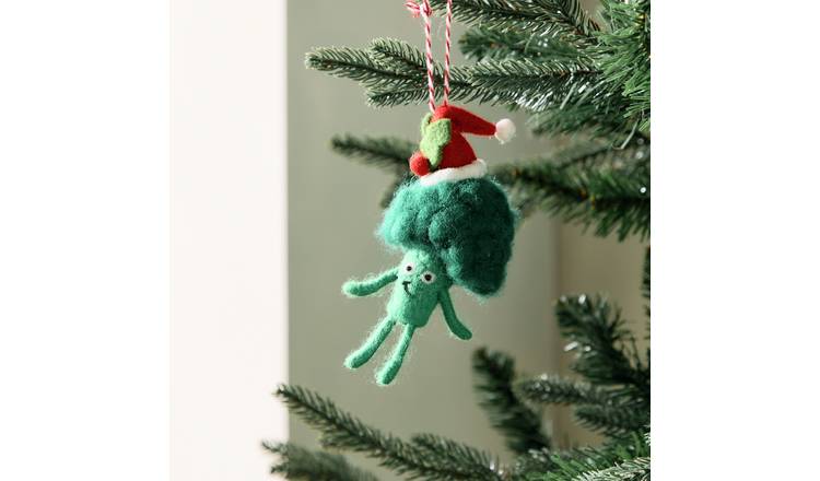 Argos Home Single Broccoli Christmas Hanging Ornament