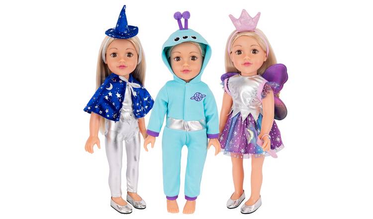 DesignAfriend 18 Inch Fancy Dress Doll Outfit Bumper Set 