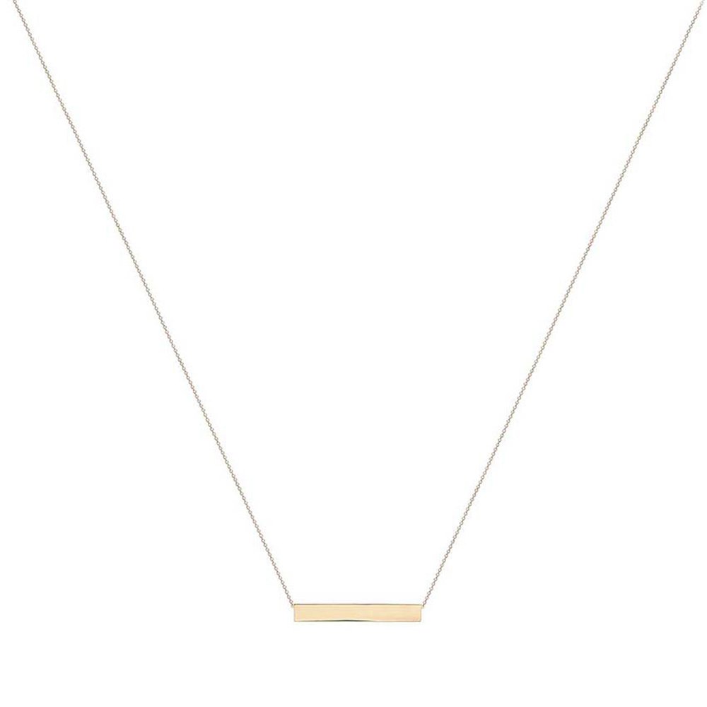 9ct Rose Gold Personalised Bar Pendant 17 Inch Necklace Review