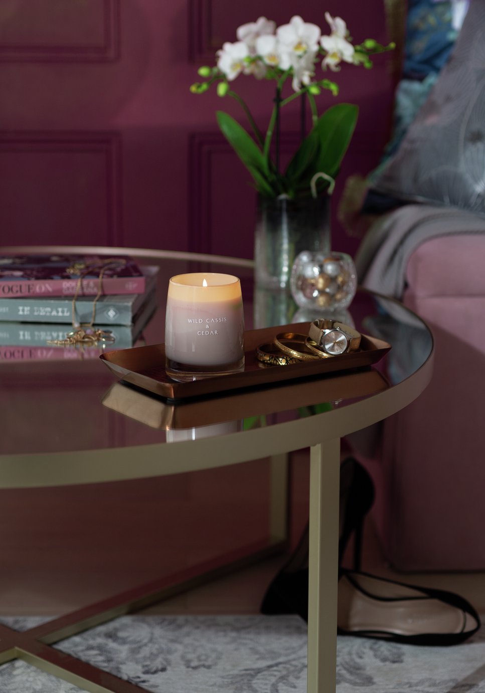 Argos Home Wild Cassis and Cedar Candle with Lid Review