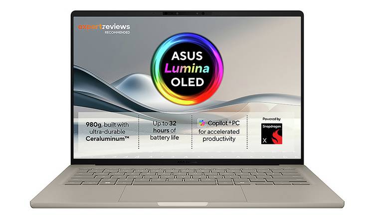 ASUS Zenbook A14 14in Snapdragon X 16GB 1TB Laptop White