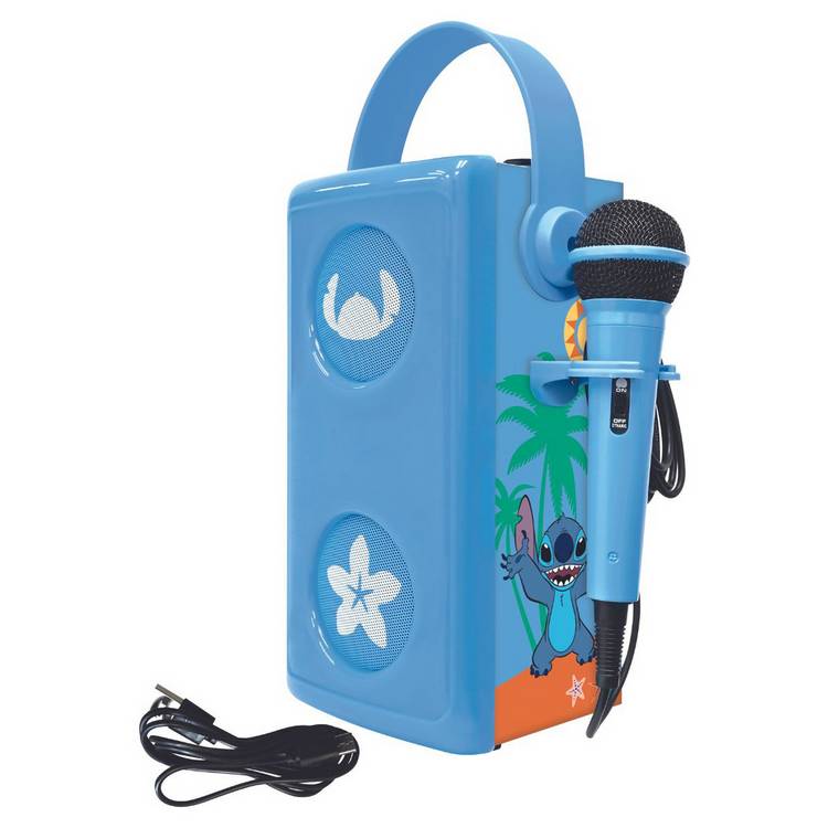 Disney Stitch Karaoke Bluetooth Speaker with Microphone 0