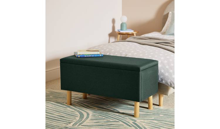 Habitat Olivia Large Ottoman Storage Box - Green