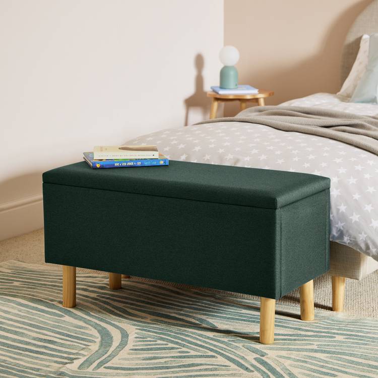 Habitat Olivia Large Ottoman Storage Box - Green 0