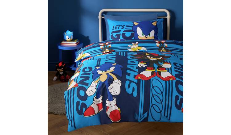Sonic The Hedgehog Switch Blue Kids Bedding Set - Single