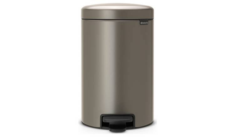 Brabantia 12 Litre New Icon Pedal Bin - Dark Grey