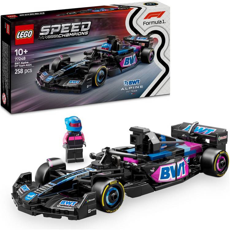 LEGO Speed Champions BWT Alpine F1 Team A524 Race Car 77248 0
