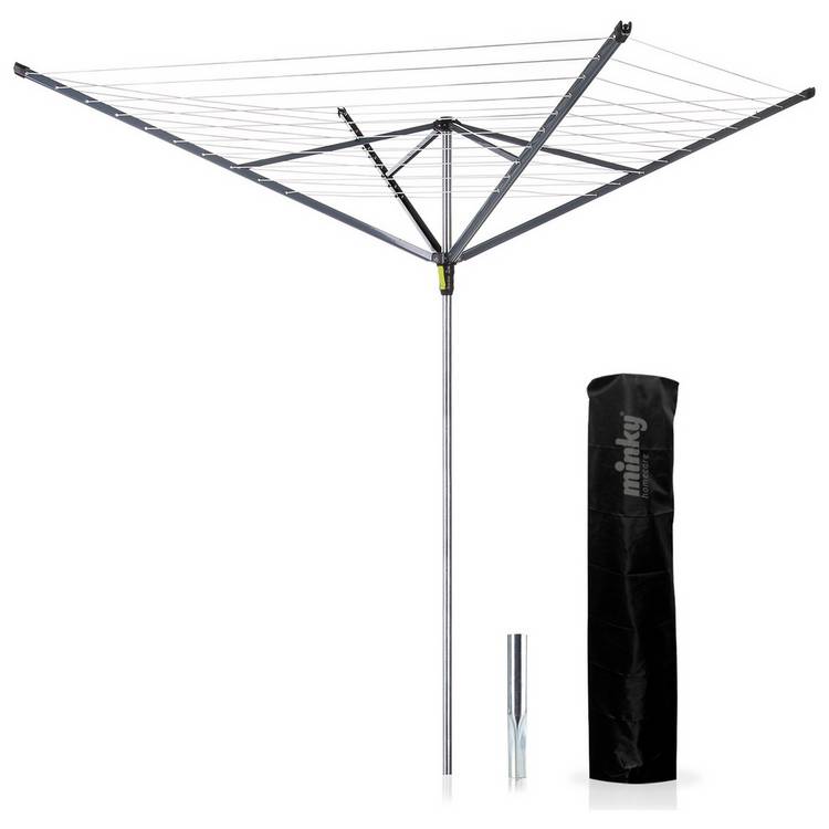 Minky Easy Breeze 50m 4 Arm Rotary Airer with Cover 0