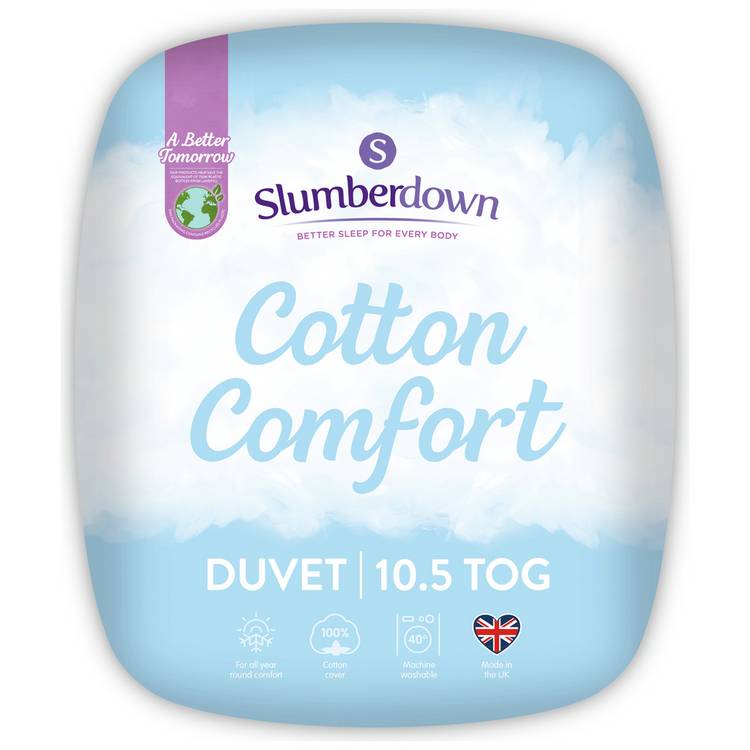 Slumberdown Cotton Comfort 10.5 Tog Duvet - Kingsize 0