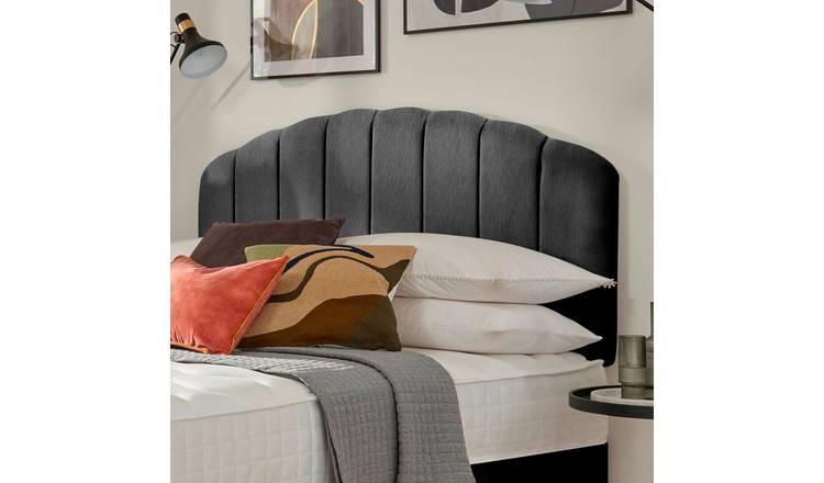 Silentnight Merlin Fabric Kingsize Headboard - Charcoal