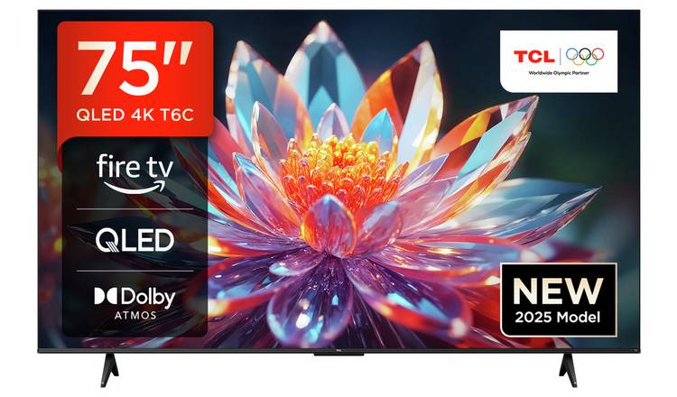 TCL 75 Inch 75T6C Smart 4K UHD HDR QLED Freely TV