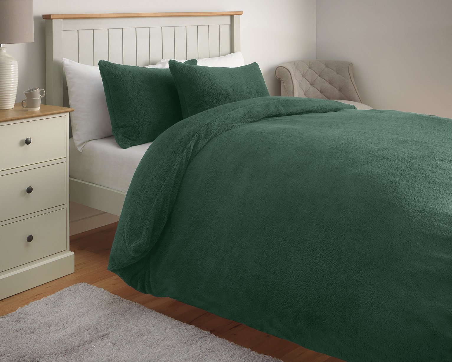 Argos Home Forest Green Fleece Bedding Set Review