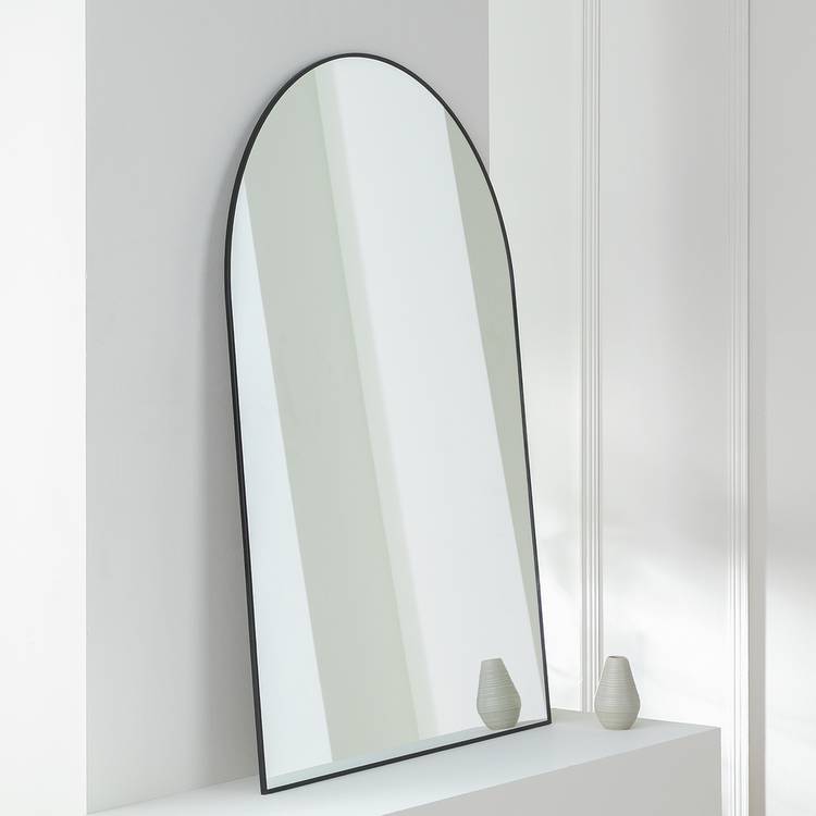 Habitat Black Arch Wall Mirror - 100x70cm 0