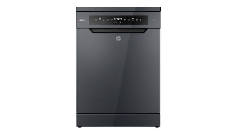 Hoover HF 4A4S3PSA 80 Full Size Dishwasher - Grey