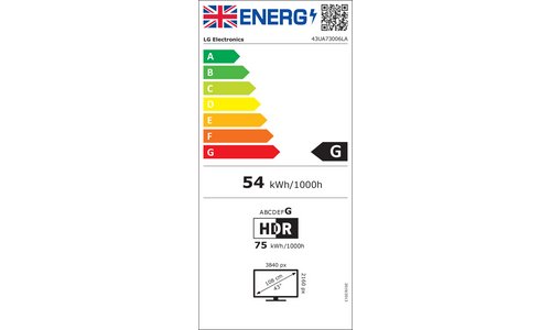 LG 43 Inch 43UA73006LA Smart 4K UHD HDR LED TV