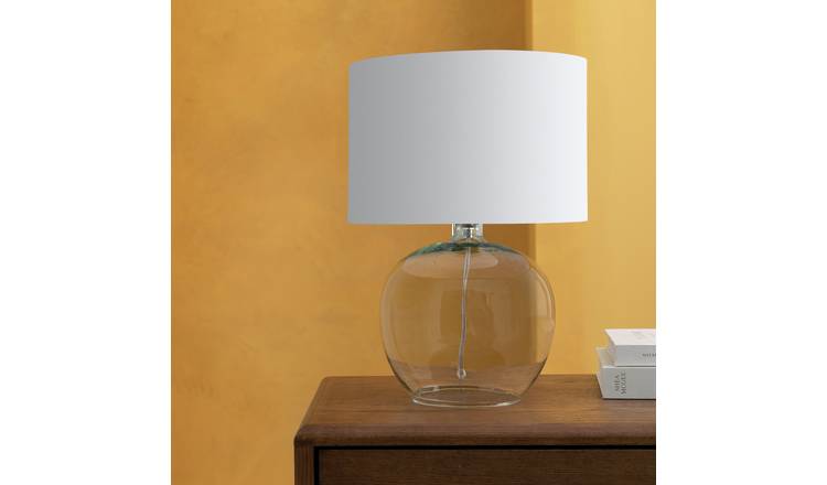 Habitat Glass Table Lamp Base Only - Clear