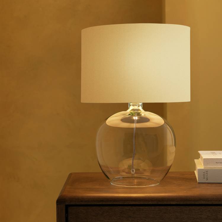 Habitat Glass Table Lamp Base Only - Clear 0