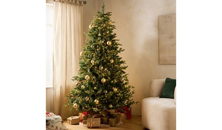 Habitat 7ft Pre Lit Natural Look Christmas Tree