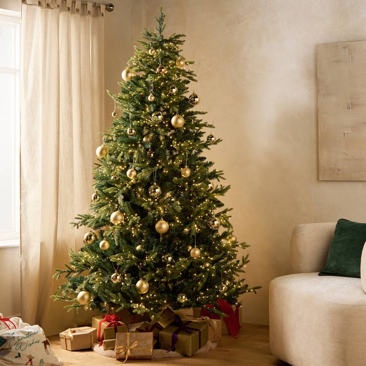 Habitat 7ft Pre Lit Natural Look Christmas Tree 0